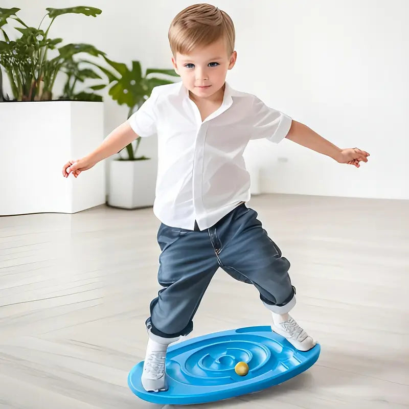 Sensory Balance Trainer – Durable Kids Round Balance Board | Blue | Indoor Sensory Development Game