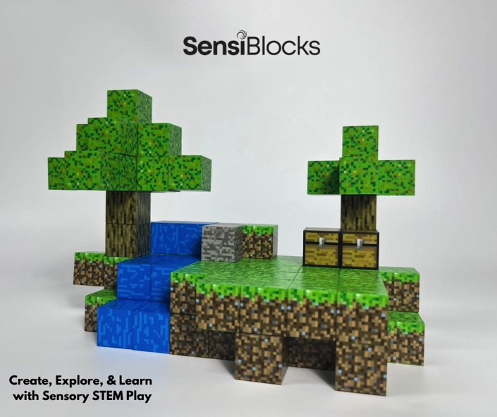Sensiblocks 100-Piece Magnetic Blocks Set