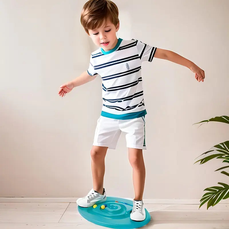 Sensory Balance Trainer – Durable Kids Round Balance Board | Blue | Indoor Sensory Development Game